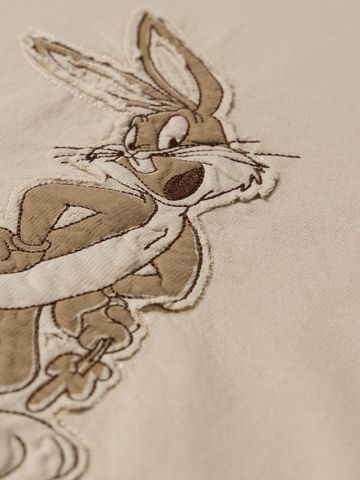 Buy Bugs Bunny: Minimalistic Men Oversized Full Sleeve T-Shirts Online OS23