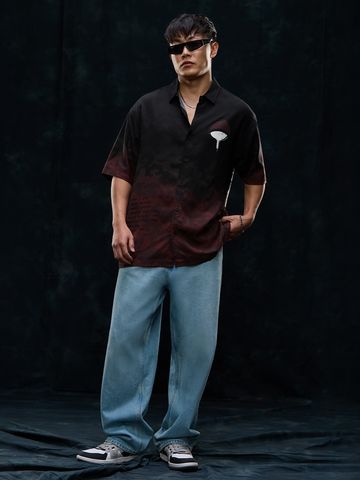 Buy Naruto: The Last Uchiha Men Oversized Shirt Online C76