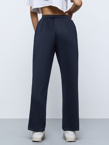Premium Scuba Joggers: Navy Blue Women Joggers JB65