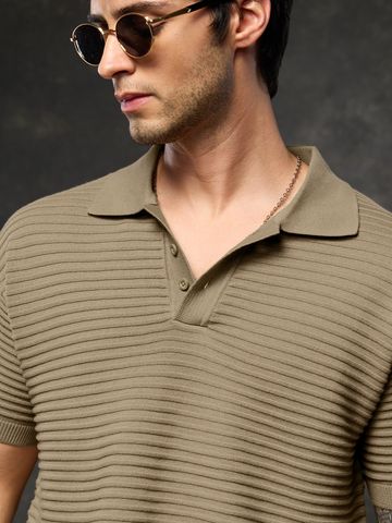 Buy Classic Polo: Ecru Men Polo Online P09