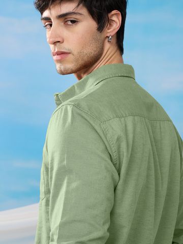 Buy Cotton Linen: Light Green Online at The Souled Store. C76