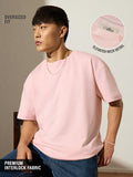 Buy Oversized T-Shirt: Pastel Pink Men Oversized T-Shirts Online OS23