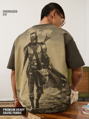 Buy Star Wars: The Way Men Oversized T-Shirts Online OS23