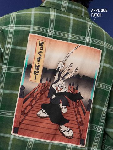 Buy Bugs Bunny: Samurai Men Relaxed Shirts Online C76