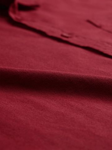 Buy Solids: Red Men Cotton Linen Shirts Online C76