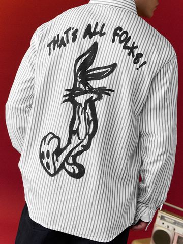 Buy Looney Tunes: That's All Folks Men Regular Shirts Online C76