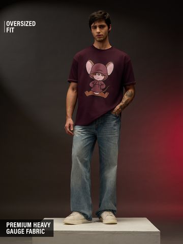 Buy Tom & Jerry: Chill Jerry Oversized T-Shirts Online OS23