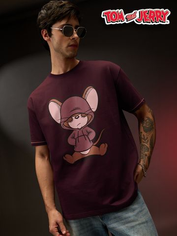 Buy Tom & Jerry: Chill Jerry Oversized T-Shirts Online OS23