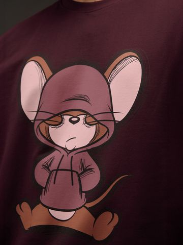 Buy Tom & Jerry: Chill Jerry Oversized T-Shirts Online OS23