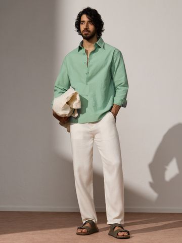 Buy Textured Shirt: Alpine Men Relaxed Shirts Online C76