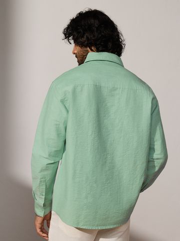 Buy Textured Shirt: Alpine Men Relaxed Shirts Online C76