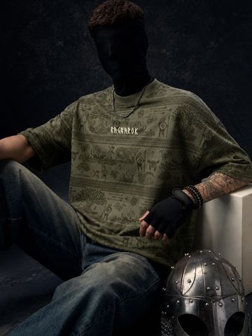 Buy Oversized T-Shirt: Ragnarok Men Oversized T-Shirt Online OS23
