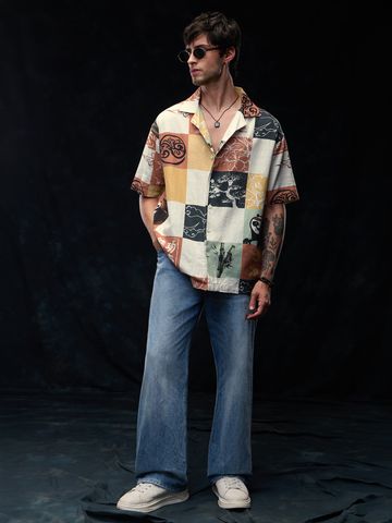 Buy Kung Fu Panda: Tibet Men Oversized Shirts Online C76