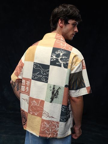 Buy Kung Fu Panda: Tibet Men Oversized Shirts Online C76
