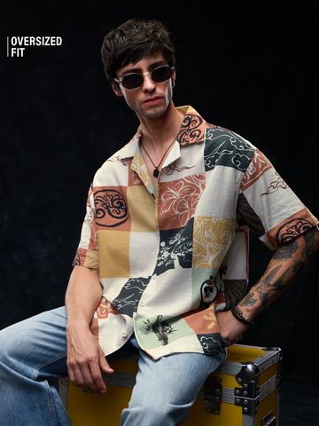 Buy Kung Fu Panda: Tibet Men Oversized Shirts Online C76