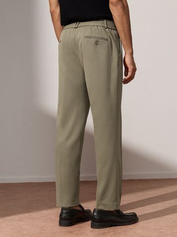 Buy Straight-Fit Pants: Khaki Brown Men Pants Online F56
