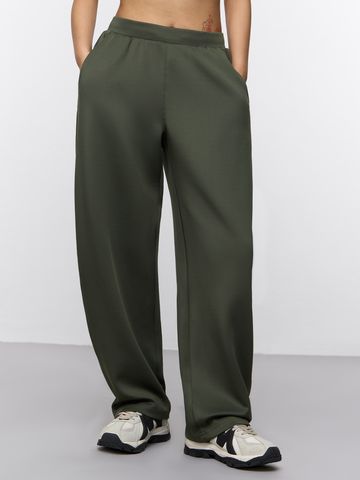 Premium Scuba Jogg: Classic Sage Women Flared Joggers JB65