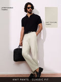 Buy Classic-Fit Pants: Ecru Beige Men Pants Online F56