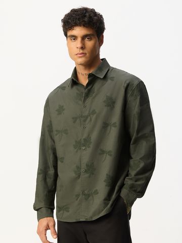 Buy Printed Shirt: Nature Men Relaxed Shirts Online C76