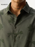 Buy Printed Shirt: Nature Men Relaxed Shirts Online C76