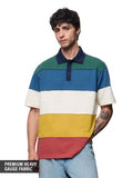 Buy Oversized Polo: Rainbow Men Oversized Polo Online P09