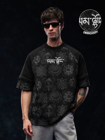 Buy Tibetan Tales: Good Luck Men Oversized T-Shirts Online OS23
