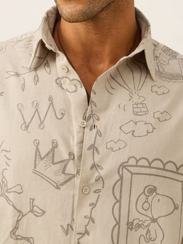 Buy Peanuts: Day In A Life Men Relaxed Shirts Online C76