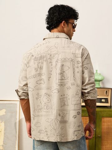 Buy Peanuts: Day In A Life Men Relaxed Shirts Online C76