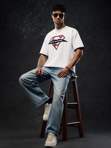 Buy Superman: Clark's Secret Men Oversized T-Shirts Online OS23