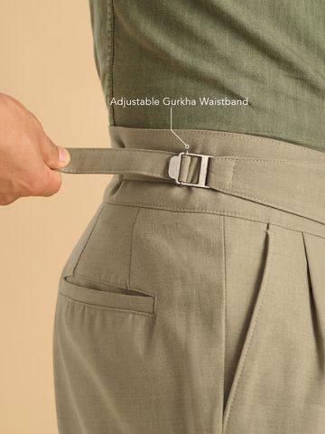 Buy Gurkha Pants: Khaki Men Super Pant Online F56