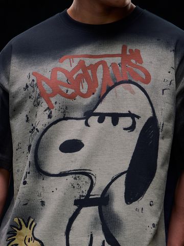 Buy Peanuts: Pique Men Oversized T-Shirts Online OS23