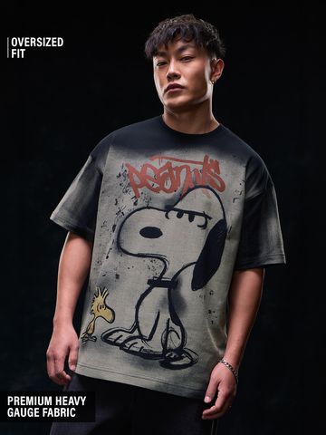 Buy Peanuts: Pique Men Oversized T-Shirts Online OS23