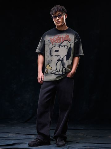 Buy Peanuts: Pique Men Oversized T-Shirts Online OS23