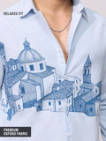 Buy Relaxed-Fit Shirt: Cityscape Men Relaxed shirts Online C76