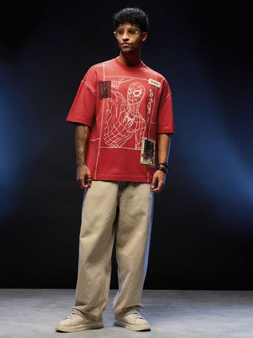 Buy Spider-Man: Webhead Men Super Oversized T-Shirts Online OS23