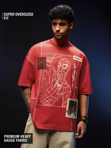 Buy Spider-Man: Webhead Men Super Oversized T-Shirts Online OS23