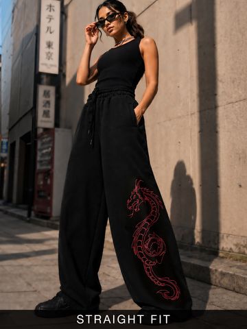 Buy TSS Originals: Dragon Women Flared Joggers Online JB65