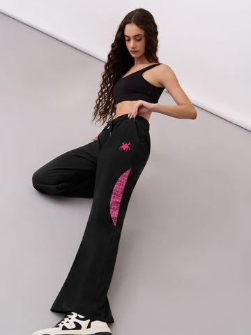 Spider-Man: Pink Web Women Flared Joggers JB65