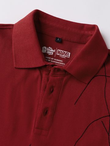 Buy spider-Man: Webbed Wonder Men Oversized Polo Online OS23