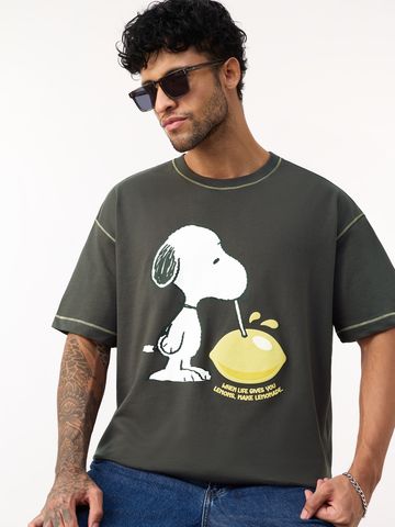 Buy Peanuts: Lemons Men Oversized T-Shirts Online OS23