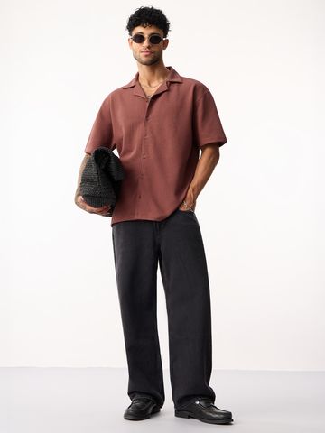 Buy Oversized Polo: Merlot Men Oversized Polo Online C76