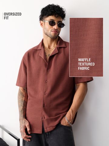Buy Oversized Polo: Merlot Men Oversized Polo Online C76