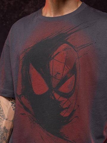 Buy Spider-Man: Red Web Men Oversized T-Shirt Online OS23