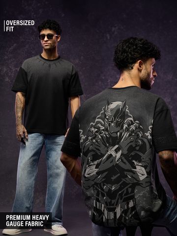 Buy Black Panther: The King Men Oversized T-Shirts Online OS23