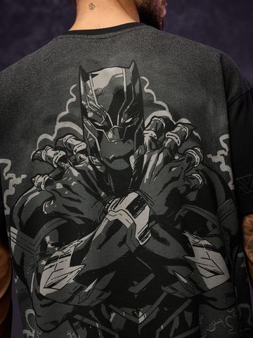 Buy Black Panther: The King Men Oversized T-Shirts Online OS23