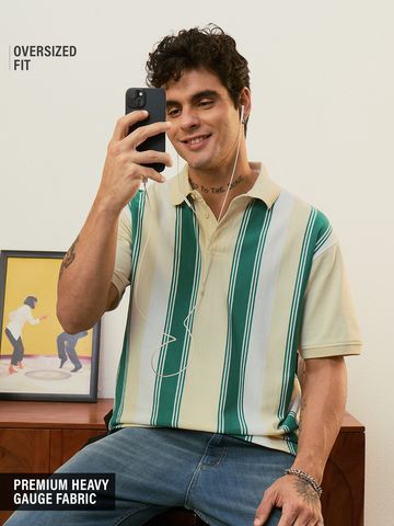 Buy Oversized Polo: Mint Men Oversized Polo Online P09