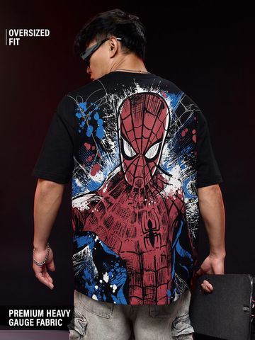 Buy Spider-Man: Be Friendly Men Oversized T-Shirts Online OS23