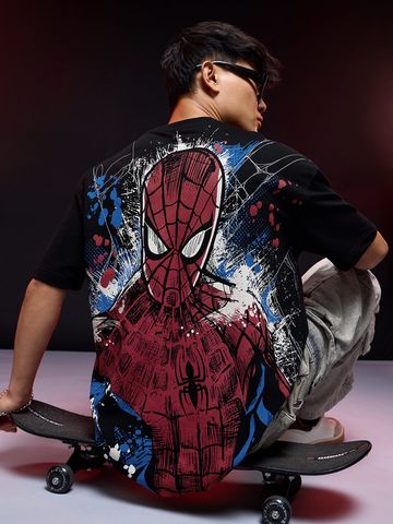 Buy Spider-Man: Be Friendly Men Oversized T-Shirts Online OS23