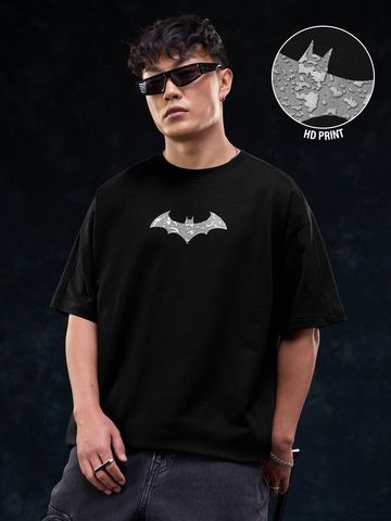 Buy Batman: Silver Men Oversized T-Shirts Online OS23