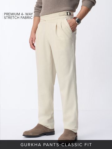 Buy Gurkha Pants: Latte Men Pants Online F56